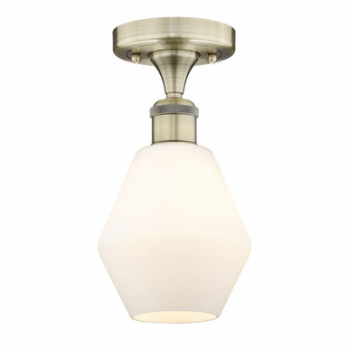 Cindyrella 1 Light 6 Inch Wide Semi Flush Mount by Innovations - 616-1F-G65-6