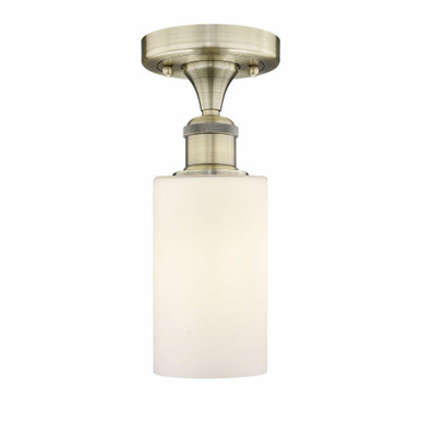 Clymer 1 Light 3.88 Inch Wide Semi Flush Mount by Innovations - 616-1F-G80