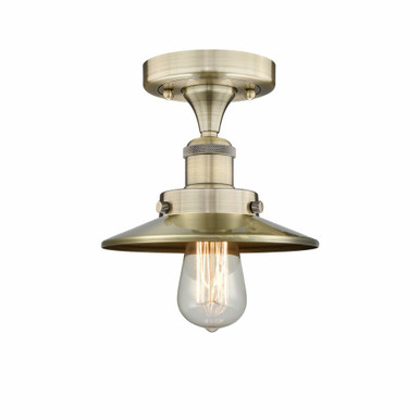 Edison 1 Light 8 Inch Wide Semi Flush Mount by Innovations - 616-1F-M1-M7