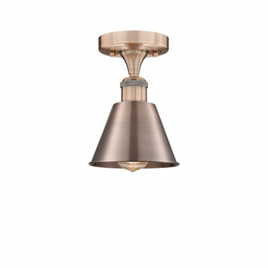 Smithfield 1 Light 6.5 Inch Wide Semi Flush Mount by Innovations - 616-1F-M8