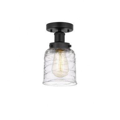 Bell 1 Light 8.25 Inch Length Semi Flush Mount by Innovations - 616-1F-G513