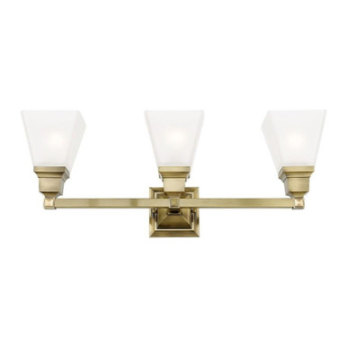Mission 3 Light Vanity Light by Livex - 1033