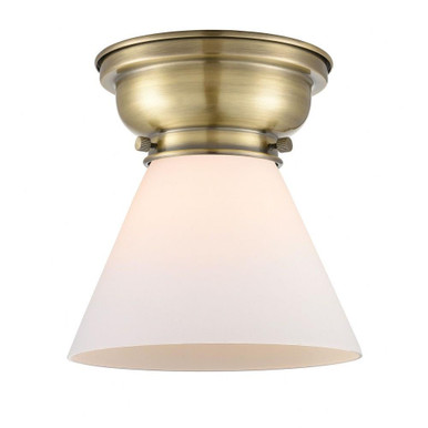 Cone 1 Light 7.75 Inch Wide Industrial Flush Mount by Innovations - 623-1F-G4