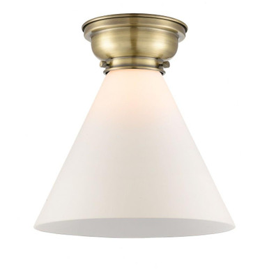 Cone 1 Light 12 Inch Wide Flush Mount by Innovations - 623-1F-G4L-L
