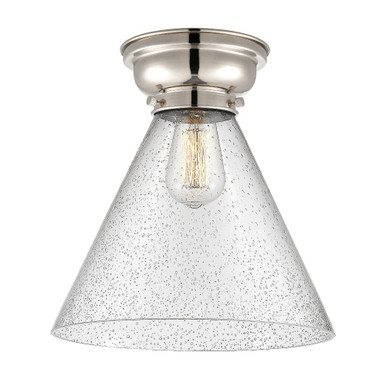 Cone 1 Light 12 Inch Wide Cone Flush Mount by Innovations - 623-1F-G4L