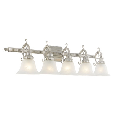 French Regency 5 Light Vanity Light by Livex - 1285