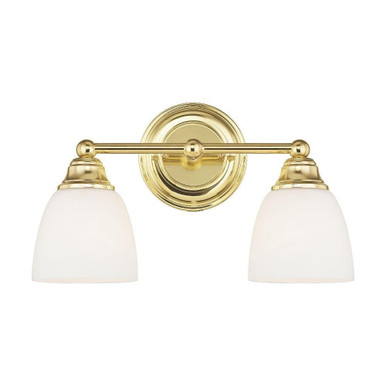 Somerville 2 Light Vanity Light 15 Inch Wide by Livex - 13662