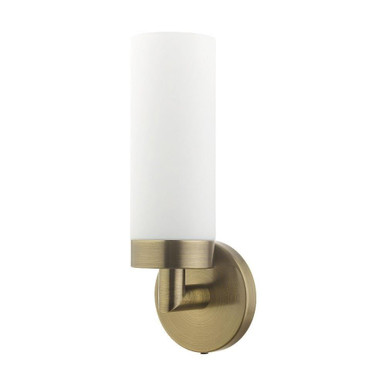 Aero 1 Light Wall Sconce 11.75 Inch Tall by Livex - 15071