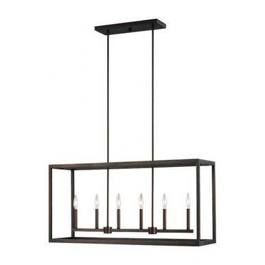 Moffet Street 6 Light Medium Island Pendant by Generation - 6634506