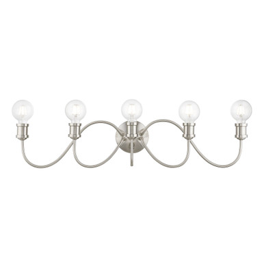 Lansdale 5 Light Vanity Light 33.5 Inch Wide by Livex - 16575