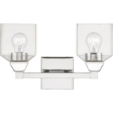 Aragon 2 Light Vanity Light 15 Inch Wide by Livex - 16772