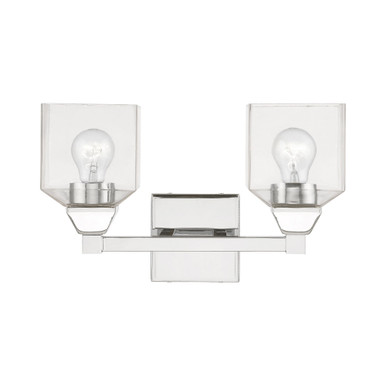 Aragon 2 Light Vanity Light 15 Inch Wide by Livex - 16772
