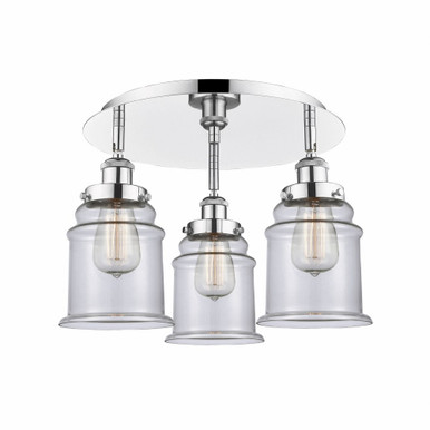 Canton 3 Light 17.75 Inch Wide Flush Mount by Innovations - 916-3C-G18
