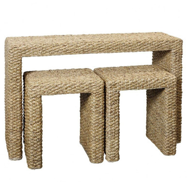 Laura Waterfall Console Table and 2 Accent Table 33 Inch Wide by Stylecraft - VSF236968DS