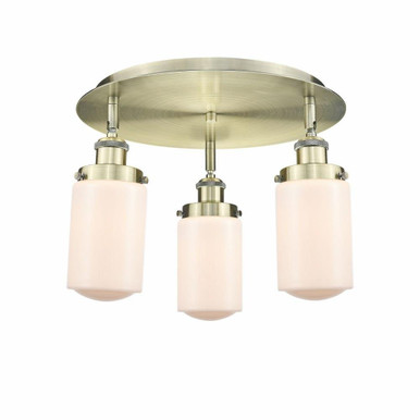 Dover 3 Light 16.25 Inch Wide Flush Mount by Innovations - 916-3C-G31