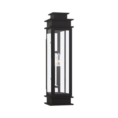 Princeton 1 Light Candle Style Outdoor Wall Mount 20.25 Inch Tall by Livex - 20207