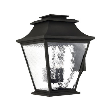Hathaway 6 Light Candle Style Outdoor Wall Lantern by Livex - 20251