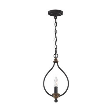 1 Light Small Pendant 15.25 Inch Tall by Generation - P1341