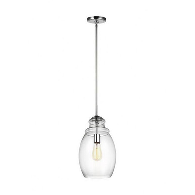 1 Light Small Pendant 16.25 Inch Tall by Generation - P1484