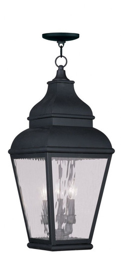 Exeter 4 Light Water Glass Outdoor Wall Lantern by Livex - 2607