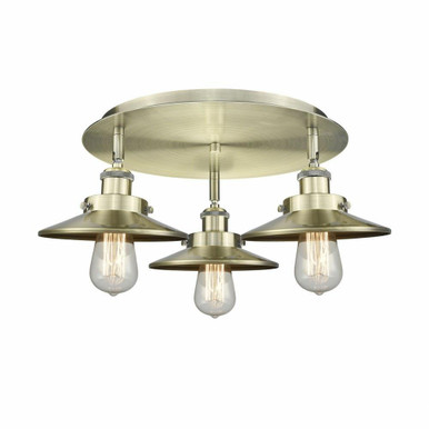 Ballston Urban 3 Light 19.75 Inch Wide Flush Mount by Innovations - 916-3C-M1-M7