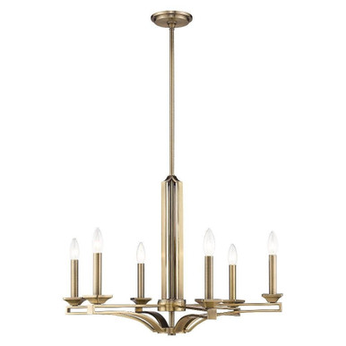 Trumbull 6 Light Medium Chandelier by Livex - 40056