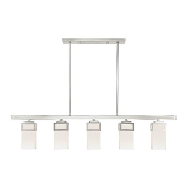 Harding 5 Light Modern Linear Chandelier by Livex - 40194