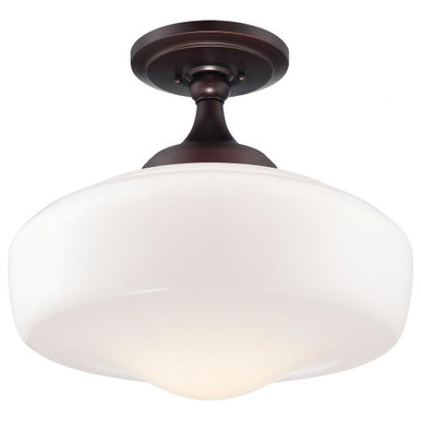 1 Light 17.25 Inch Wide Semi Flush Mount by Minka Lavery - 2259