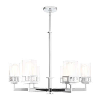 Harding 6 Light Large Chandelier by Livex - 40196H