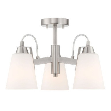 Beckonridge 3 Light 17 Inch Wide Semi Flush Mount by Minka Lavery - 3997-ML