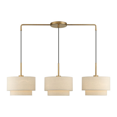 Bellingham 3 Light Large Linear Chandelier by Livex - 58893-48