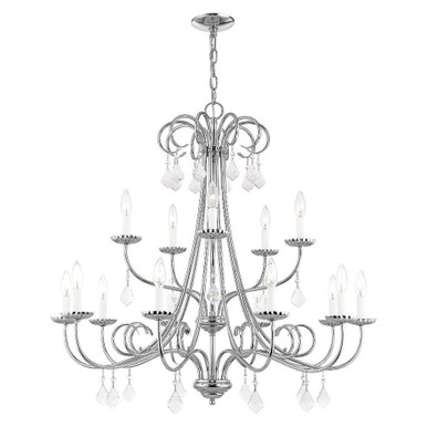 Daphne 15 Light Oversized Foyer Chandelier by Livex - 40879
