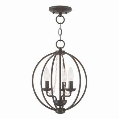 Arabella 3 Light Mini Chandelier by Livex - 40913