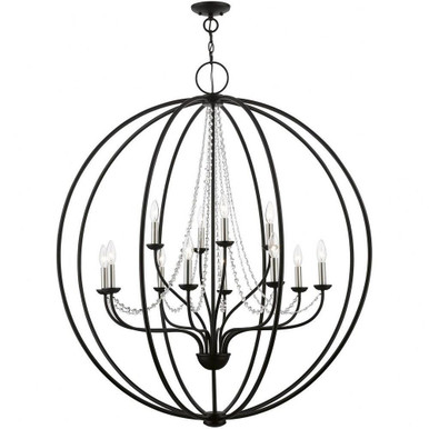 Arabella 12 Light Oversized Foyer Chandelier by Livex - 40919