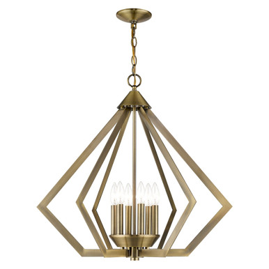 Prism 6 Light Medium Chandelier by Livex - 40926