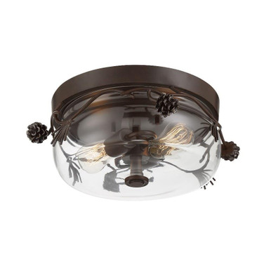 Ponderosa Ridge 3 Light 15 Inch Wide Flush Mount by Minka Lavery - 2759-694