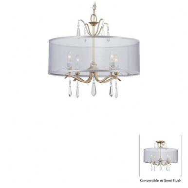 Laurel Estate 4 Light 20 Inch Wide Semi Flush Mount by Minka Lavery - 4443-582
