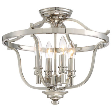 Audreys Point 4 Light 17.25 Inch Wide Semi Flush Mount by Minka Lavery - 3296-613