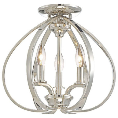 Tilbury 3 Light 14 Inch Wide Semi Flush Mount by Minka Lavery - 4983-613
