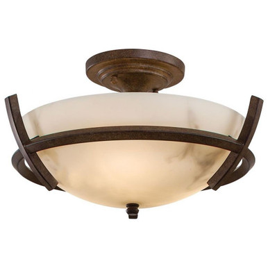 Calavera 3 Light 14 Inch Wide Semi Flush Mount by Minka Lavery - 687-14