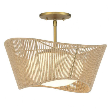 Key Largo 1 Light Inch Wide Semi Flush Mount by Minka Lavery - 6574-695