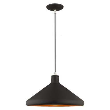 Metal Shade 1 Light Small Chandelier by Livex 41179