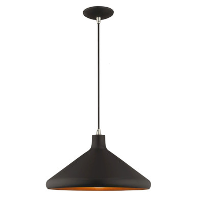 Metal Shade 1 Light Small Chandelier by Livex 41179 - 41179