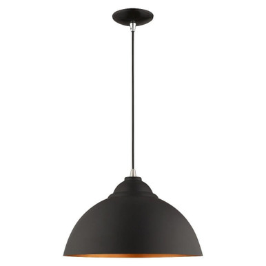 Metal Shade 1 Light Small Chandelier by Livex 41180