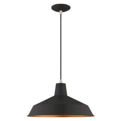 Metal Shade 1 Light Small Chandelier by Livex 41183