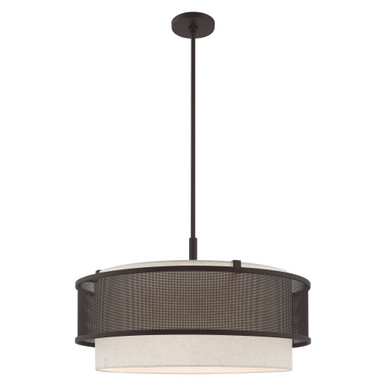 Braddock 4 Light Medium Chandelier by Livex - 41206-07