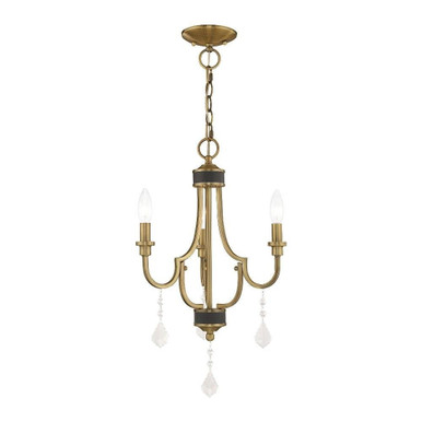 Glendale 3 Light Small Chandelier by Livex 41273