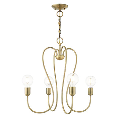 Lucerne 4 Light Small Chandelier by Livex - 41364