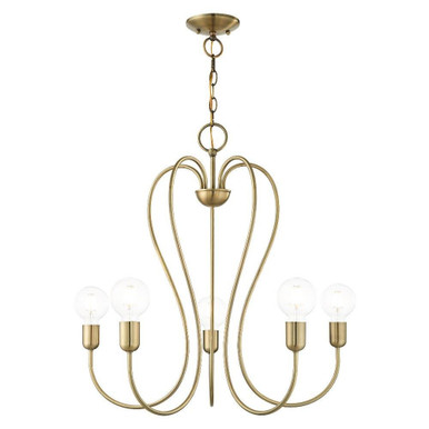 Lucerne 5 Light Medium Chandelier by Livex - 41365