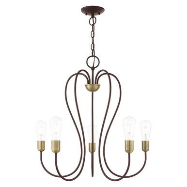 Lucerne 5 Light Medium Chandelier by Livex - 41365
